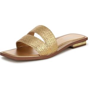 image:imageFranco Sarto womens EmilanaOcra Gold Metallic Braided Raffia