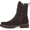 image:imageFranco Sarto LSafira 2 LaceUp Short BootsDark Brown Suede Leather