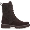 image:imageFranco Sarto LSafira 2 LaceUp Short BootsDark Brown Suede Leather