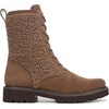 image:imageFranco Sarto LSafira 2 LaceUp Short BootsMocha SuedeFaux Shearling
