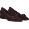 image:imageFranco Sarto Racer Pump Bow Pump ShoesDark Brown Suede