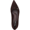 image:imageFranco Sarto Racer Pump Bow Pump ShoesDark Brown Suede