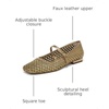 image:imageFranco Sarto Tinsley Mary Jane FlatsGold Faux Raffia