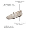 image:imageFranco Sarto Tinsley Mary Jane FlatsVanilla Beige Crocheted Fabric