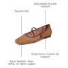 image:imageFranco Sarto Tinsley Mary Jane FlatsWicker Faux Leather Weave