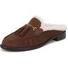 image:imageFranco Sarto LCallen 2 MuleClog ShoesBrown Leather Shearling