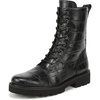 image:imageFranco Sarto LSafira 2 LaceUp Short BootsBlack Croco Leather