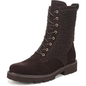 image:imageFranco Sarto LSafira 2 LaceUp Short BootsDark Brown Suede Leather