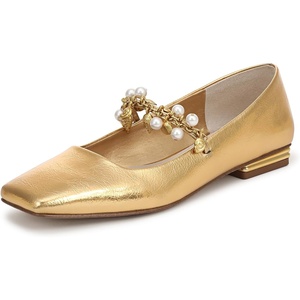 image:imageFranco Sarto Tinsley Mary Jane FlatsOcra Gold Metallic