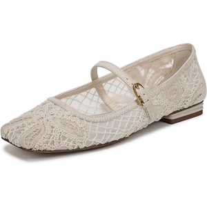image:imageFranco Sarto Tinsley Mary Jane FlatsVanilla Beige Crocheted Fabric