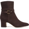 image:imageFranco Sarto LFlexa Caden Zip Short BootsDark Brown Leather