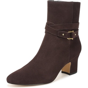 image:imageFranco Sarto LFlexa Caden Zip Short BootsDark Brown Leather