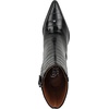 image:imageFranco Sarto Appia Pointed Toe Dress BootieBlack Croc Print Leather