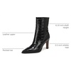 image:imageFranco Sarto Appia Pointed Toe Dress BootieBlack Croc Print Leather