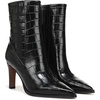 image:imageFranco Sarto Appia Pointed Toe Dress BootieBlack Croc Print Leather