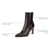 image:imageFranco Sarto Appia Pointed Toe Dress BootieDark Brown Leather