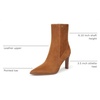 image:imageFranco Sarto Appia Pointed Toe Dress BootieSaddle Brown Suede