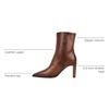 image:imageFranco Sarto Appia Pointed Toe Dress BootieTobacco Brown Leather