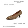 image:imageFranco Sarto LRainey Pump ShoesMustard Brown Fabric