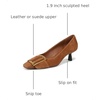 image:imageFranco Sarto LRainey Pump ShoesSaddle Brown Suede