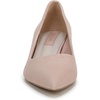 image:imageFranco Sarto Womens Racer Pointed Toe Block Heel PumpsBallet Slipper Light Pink Suede