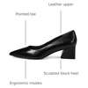 image:imageFranco Sarto Womens Racer Pointed Toe Block Heel PumpsBlack