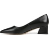 image:imageFranco Sarto Womens Racer Pointed Toe Block Heel PumpsBlack Leather