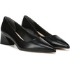 image:imageFranco Sarto Womens Racer Pointed Toe Block Heel PumpsBlack Leather