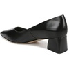image:imageFranco Sarto Womens Racer Pointed Toe Block Heel PumpsBlack Leather