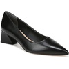 image:imageFranco Sarto Womens Racer Pointed Toe Block Heel PumpsBlack Leather