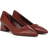 image:imageFranco Sarto Womens Racer Pointed Toe Block Heel PumpsClaret Red Leather