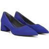 image:imageFranco Sarto Womens Racer Pointed Toe Block Heel PumpsCobalt Blue Suede
