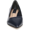 image:imageFranco Sarto Womens Racer Pointed Toe Block Heel PumpsNavy Blue Leather