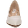 image:imageFranco Sarto Womens Racer Pointed Toe Block Heel PumpsPutty White Leather