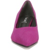 image:imageFranco Sarto Womens Racer Pointed Toe Block Heel PumpsRaspberry Pink Suede