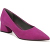 image:imageFranco Sarto Womens Racer Pointed Toe Block Heel PumpsRaspberry Pink Suede