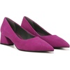 image:imageFranco Sarto Womens Racer Pointed Toe Block Heel PumpsRaspberry Pink Suede