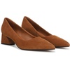 image:imageFranco Sarto Womens Racer Pointed Toe Block Heel PumpsSaddle Brown Suede