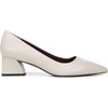 image:imageFranco Sarto Womens Racer Pointed Toe Block Heel PumpsStone Grey Leather