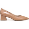 image:imageFranco Sarto Womens Racer Pointed Toe Block Heel PumpsToffee Tan Leather