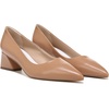 image:imageFranco Sarto Womens Racer Pointed Toe Block Heel PumpsToffee Tan Leather