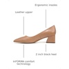 image:imageFranco Sarto Womens Racer Pointed Toe Block Heel PumpsToffee Tan Leather