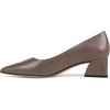 image:imageFranco Sarto Womens Racer Pointed Toe Block Heel PumpsTruffle Brown Leather