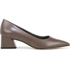 image:imageFranco Sarto Womens Racer Pointed Toe Block Heel PumpsTruffle Brown Leather