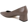 image:imageFranco Sarto Womens Racer Pointed Toe Block Heel PumpsTruffle Brown Leather