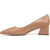 image:imageFranco Sarto Womens Racer Pointed Toe Block Heel PumpsToffee Tan Leather