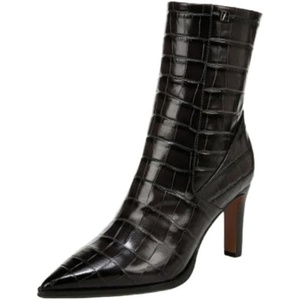 image:imageFranco Sarto Appia Pointed Toe Dress BootieDark Grey Croco