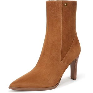 image:imageFranco Sarto Appia Pointed Toe Dress BootieSaddle Brown Suede