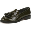 Dark Green Patent Faux Leather