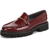 Dark Red Patent Faux Leather